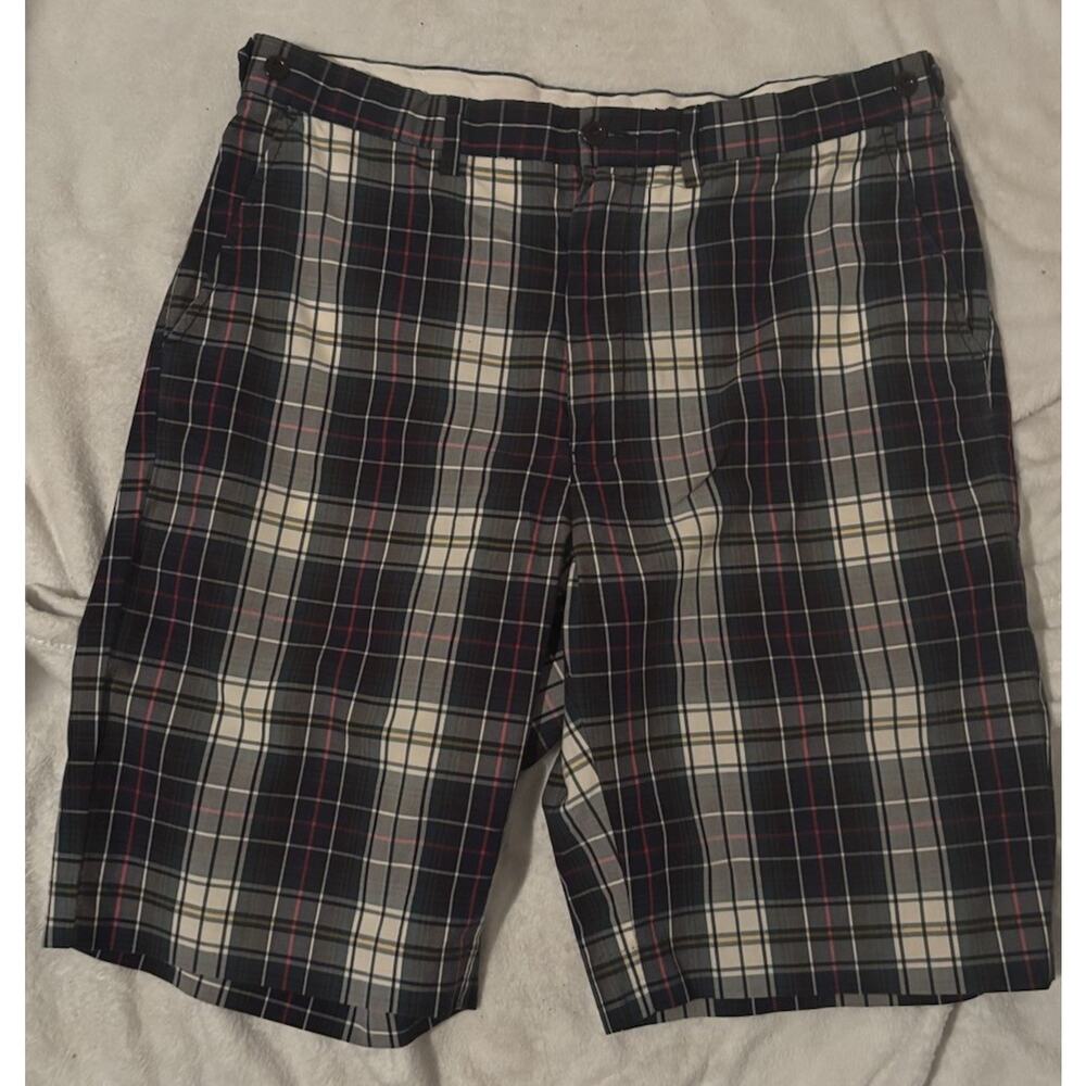 Polo Ralph Lauren Shorts Mens 36 Multi Plaid Khakis Chino Outdoor Casual Pockets